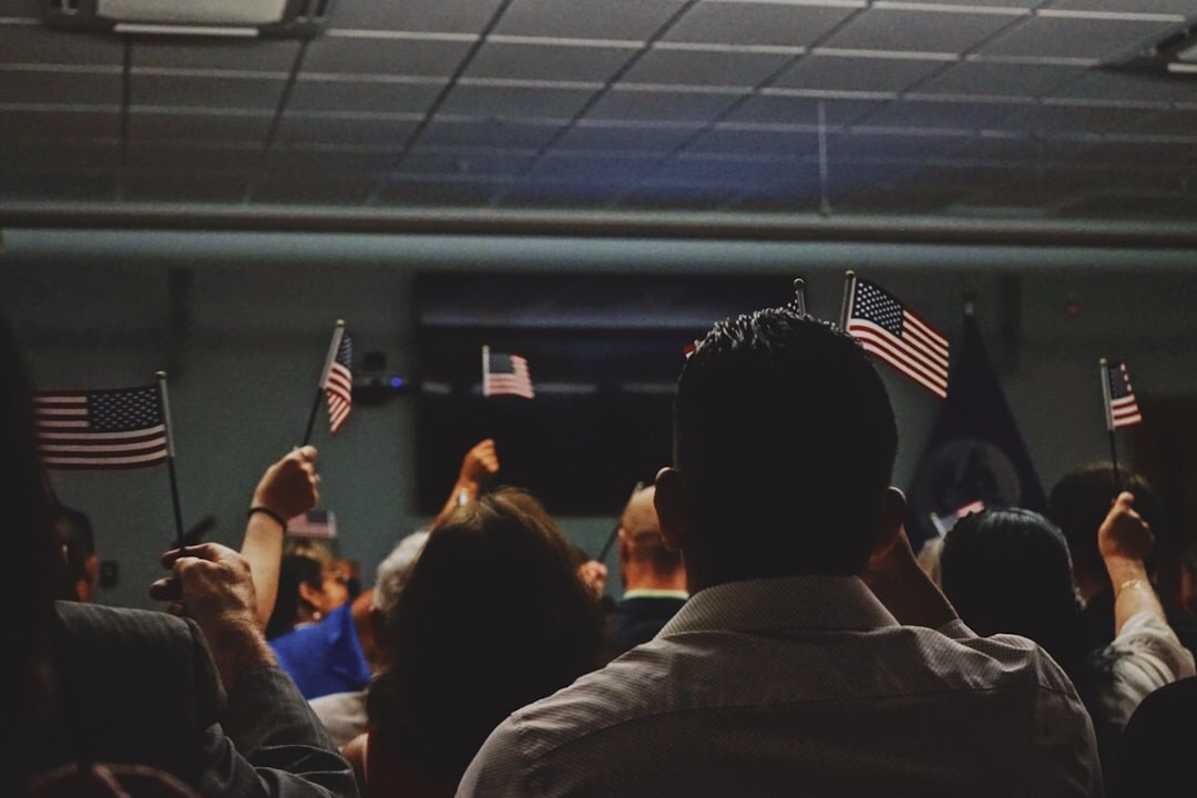 politician speaking to audience
