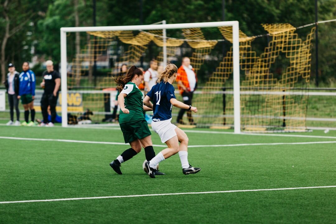 athlete scoring goal