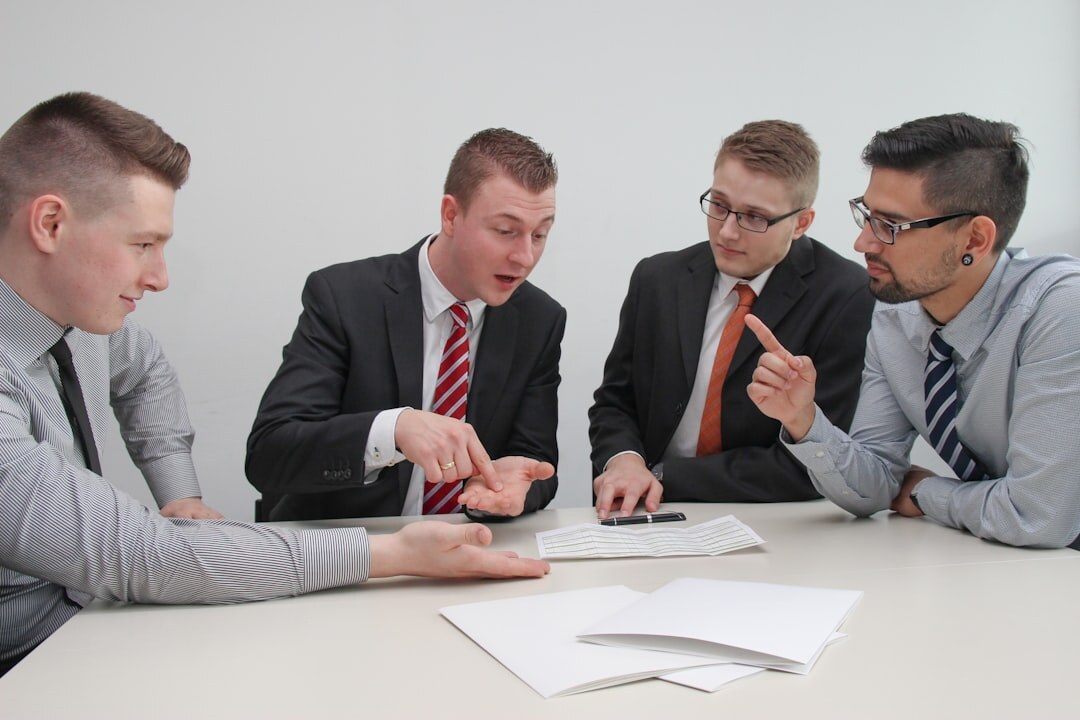 politician meeting advisors